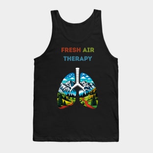 Inhale Nature Exhale Stress Fresh Air Therapy Tank Top